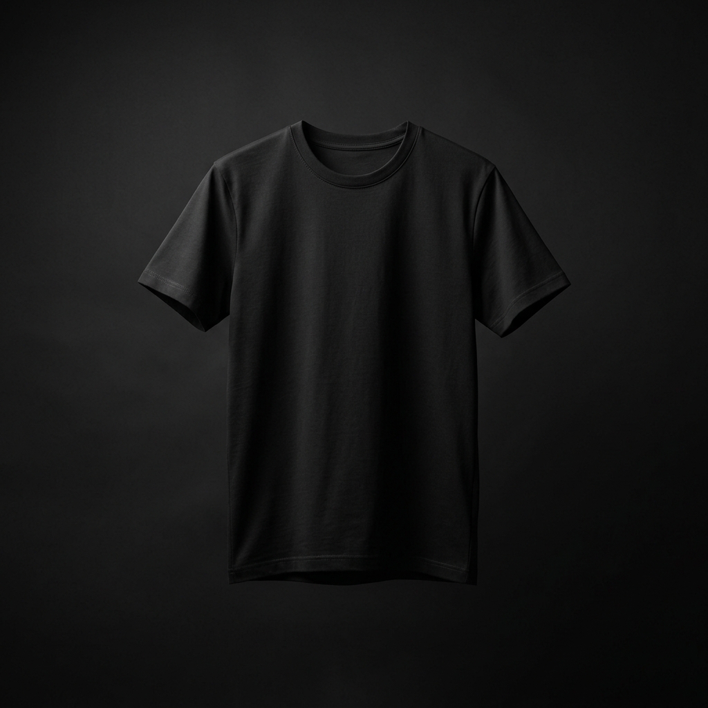 Classic black blank t-shirt